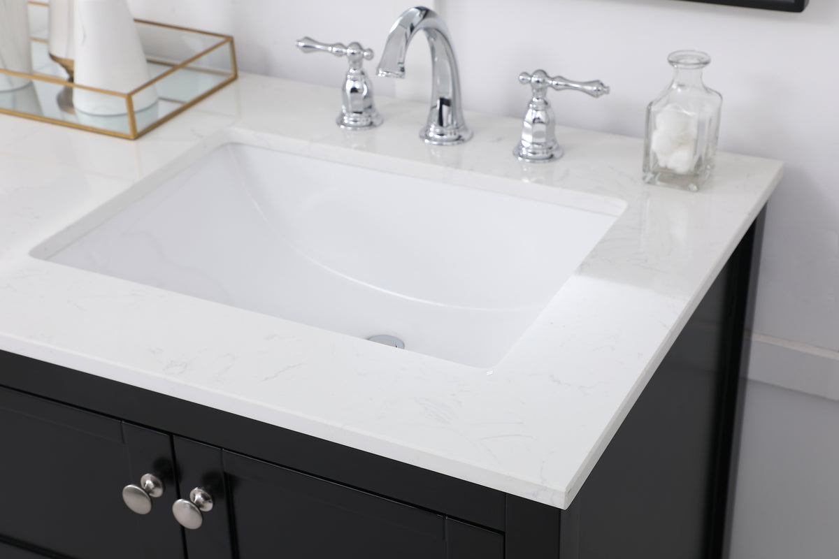 60 inch Single Bathroom Vanity in Black