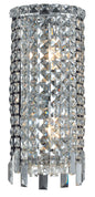 Maxime 2 light Chrome Wall Sconce Clear Royal Cut Crystal