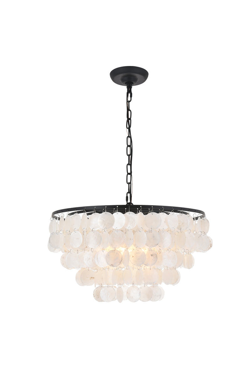 Selene 4 light Black Pendant