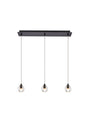 Eren 3 lights Black pendant