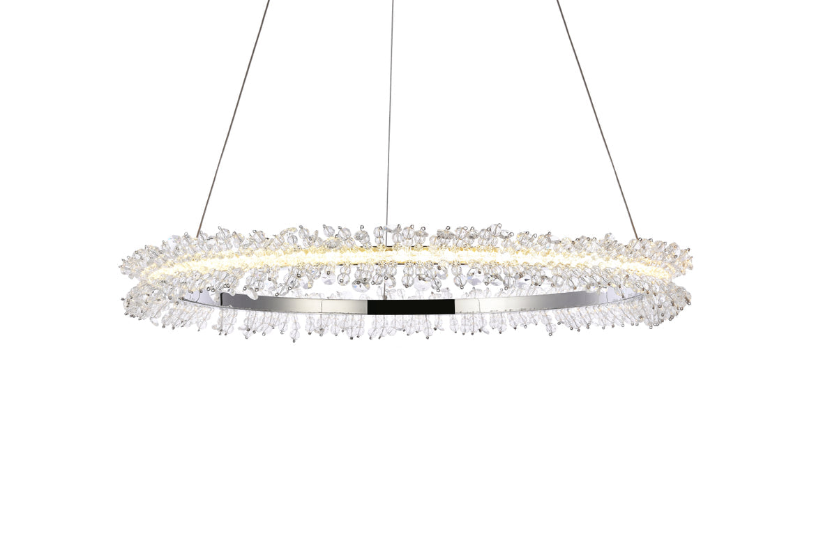 Laurel LED 26 inch Chrome pendant