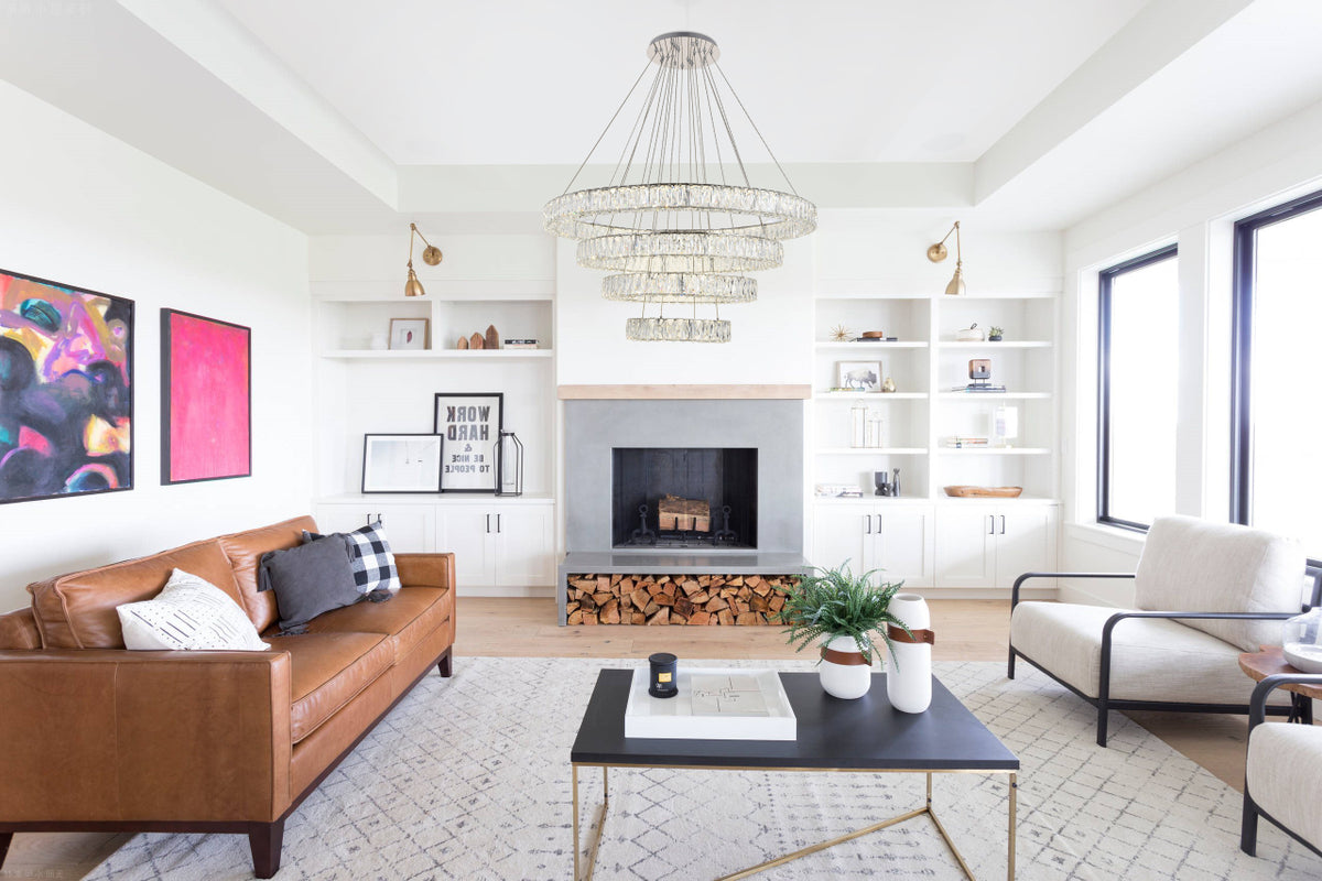 Monroe Integrated LED chip light Chrome Chandelier Clear Royal Cut Crystal