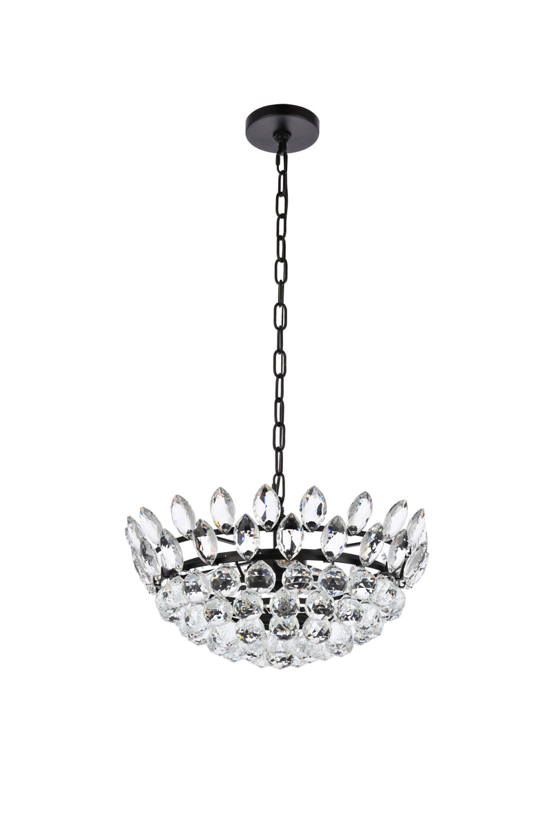 Emilia 18 inch pendant in black