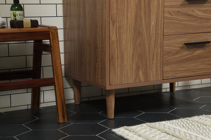 30 inch Single bathroom vanity in walnut brown