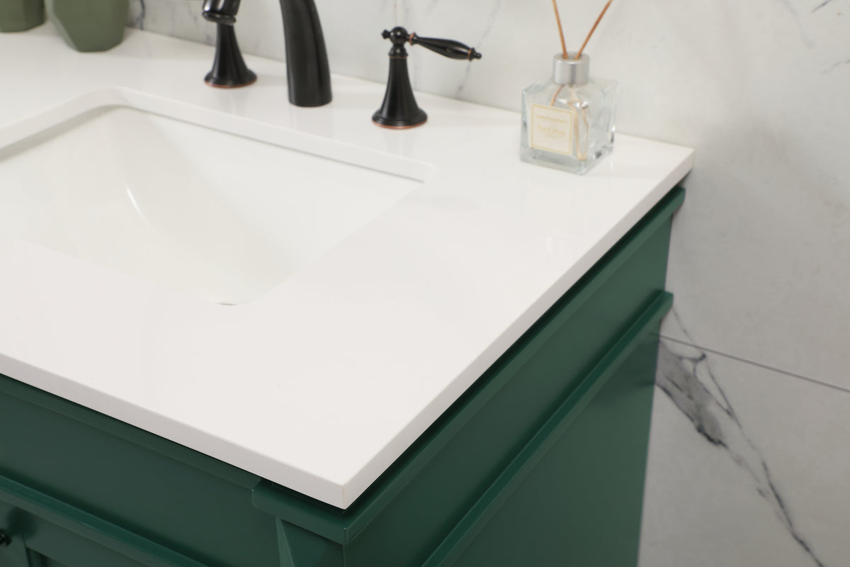 72 inch double bathroom vanity in green