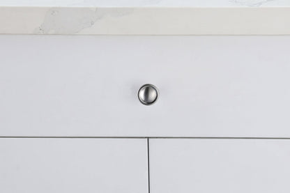 Garlande 1.2" Diameter Brushed Nickel Mushroom Knob Multipack (Set of 10)