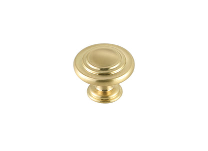 Minu 1.3" Diameter Brushed Gold Mushroom Knob Multipack (Set of 10)