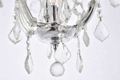 Maria Theresa 4 light Chrome Pendant Clear Royal Cut Crystal