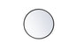 Metal frame round mirror 18 inch in Black