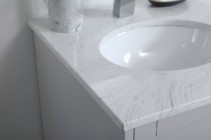 18 inch Single Bathroom Vanity in Grey