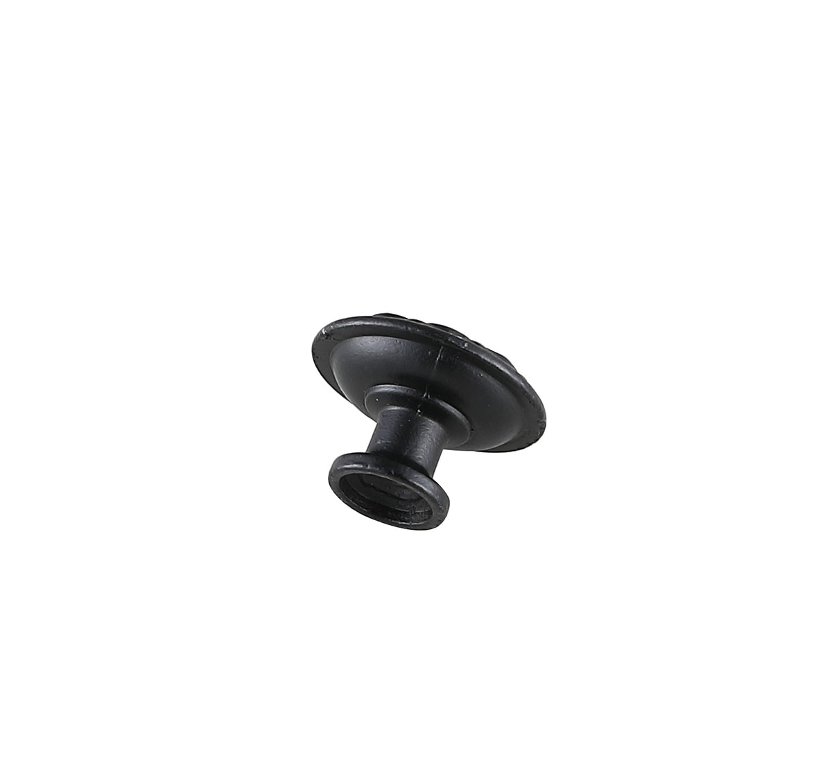 Corio 1.1" Diameter Matte Black Mushroom Knob Multipack (Set of 10)