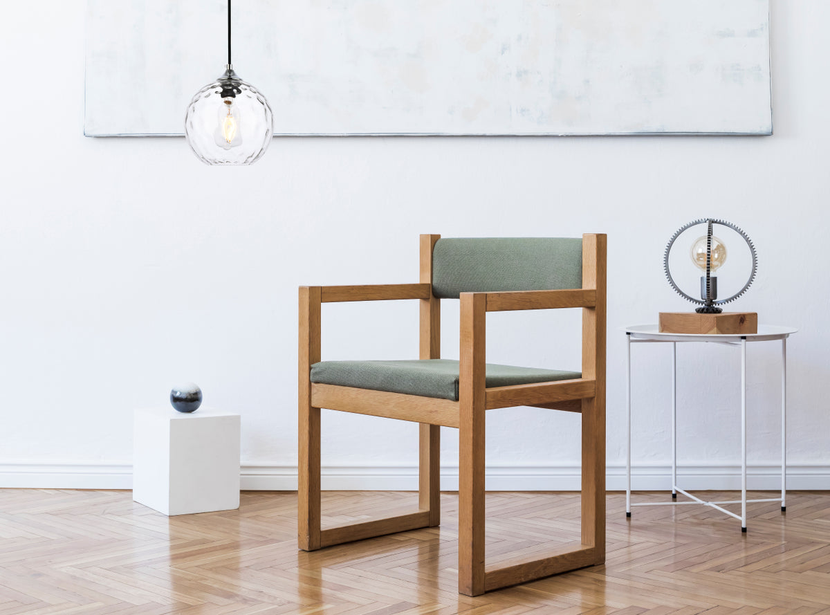 Cashel 8 inch chrome pendant