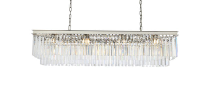 Sydney 12 light polished nickel Chandelier Clear Royal Cut Crystal