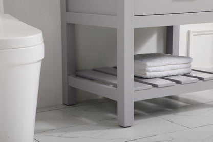 30 inch Single bathroom vanity in grey