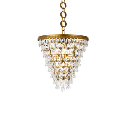 Nordic 5 lights brass pendant