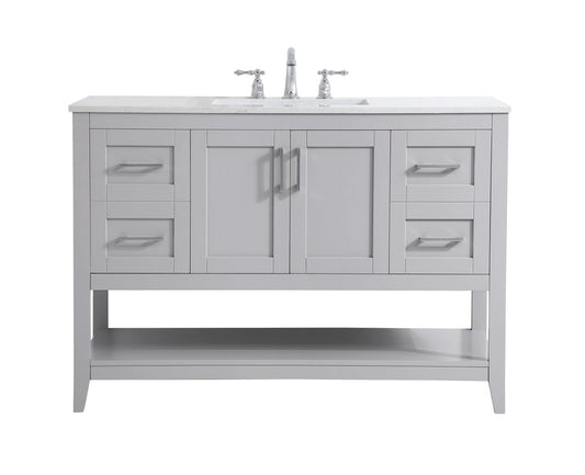 48 inch Single Bathroom Vanity in Grey