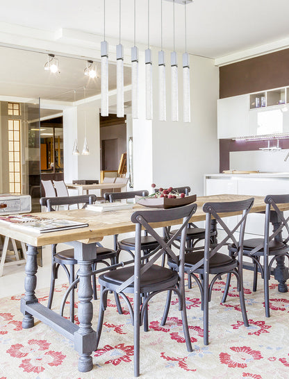 Weston 7 lights pendant in chrome