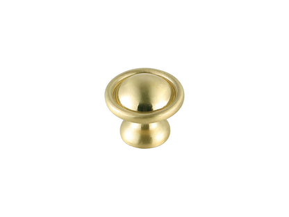 Kadea 1.2" Diameter Brushed Gold Mushroom Knob Multipack (Set of 10)