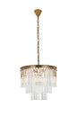 Sydney 20 inch round crystal chandelier in satin gold