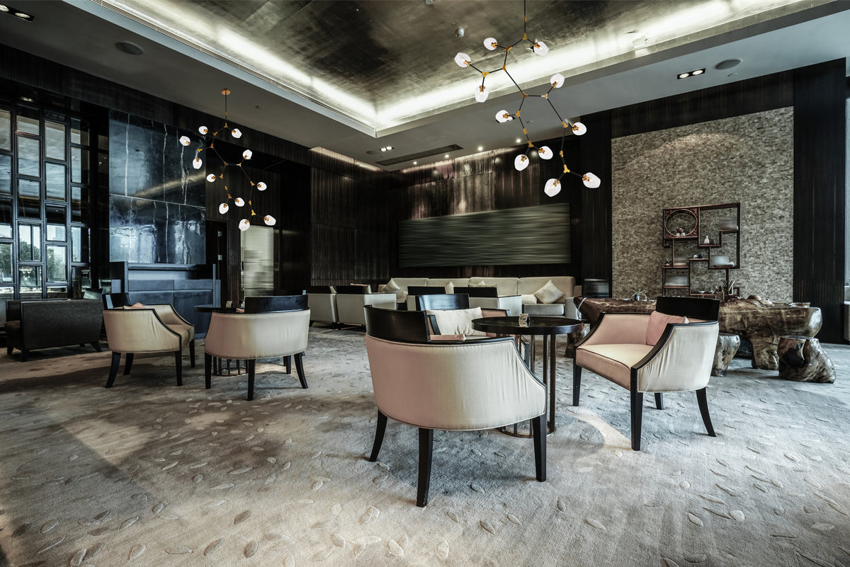 Cavoli 11 light in Light Antique Brass and Flat Black Pendant