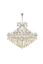 Maria Theresa 49 light Chrome Chandelier Golden Teak (Smoky) Royal Cut Crystal