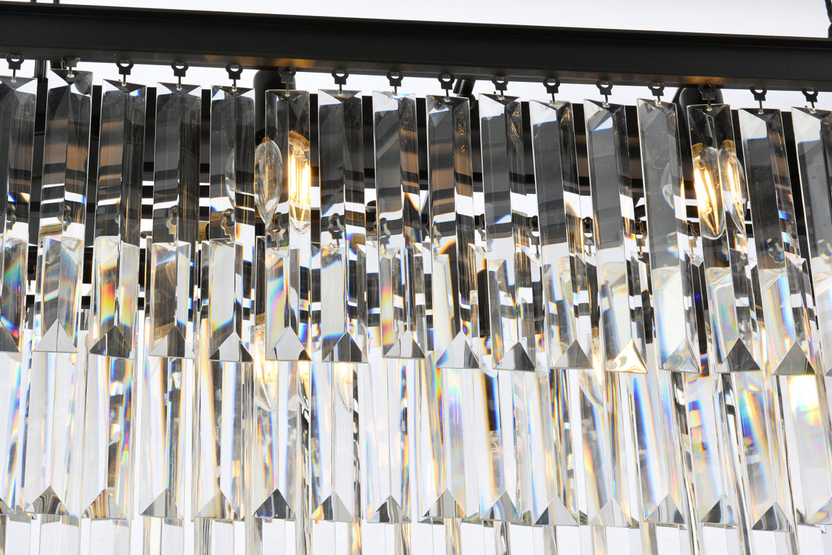 Sydney 12 light Matte Black Chandelier Clear Royal Cut Crystal