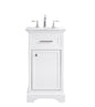 19 in. Single Bathroom Vanity set in white