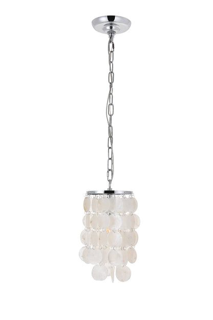 Selene 1 light Chrome Pendant