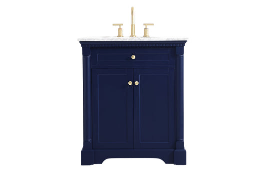 30 inch Single bathroom vanity in  Blue