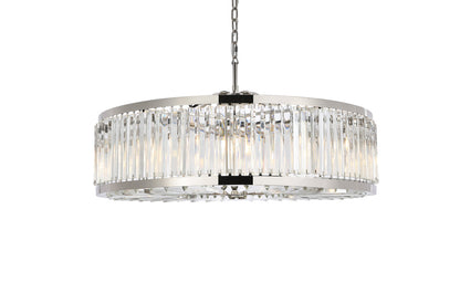 Chelsea 10 light polished nickel Chandelier Clear Royal Cut Crystal