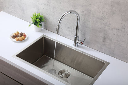 Luca Single Handle Pull Down Sprayer Kitchen Faucet with touch sensor in Chrome