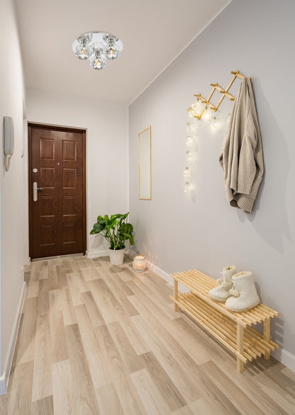 Graham 3 Light Ceiling Lamp in Chrome