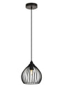 Sayer Collection Pendant D7.9 H8.9 Lt:1 Black Finish