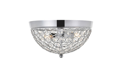 Taye 2 light Chrome Flush Mount