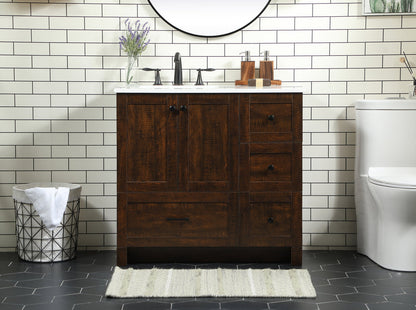 36 inch Single bathroom vanity in expresso