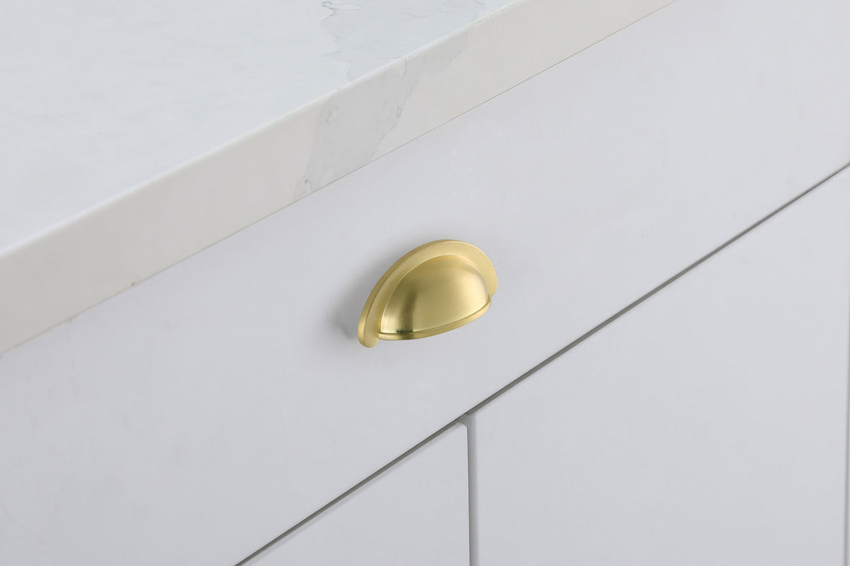 Claude 2-3/4" Center to Center Brushed Gold Cup Bar Pull Multipack (set of 10)