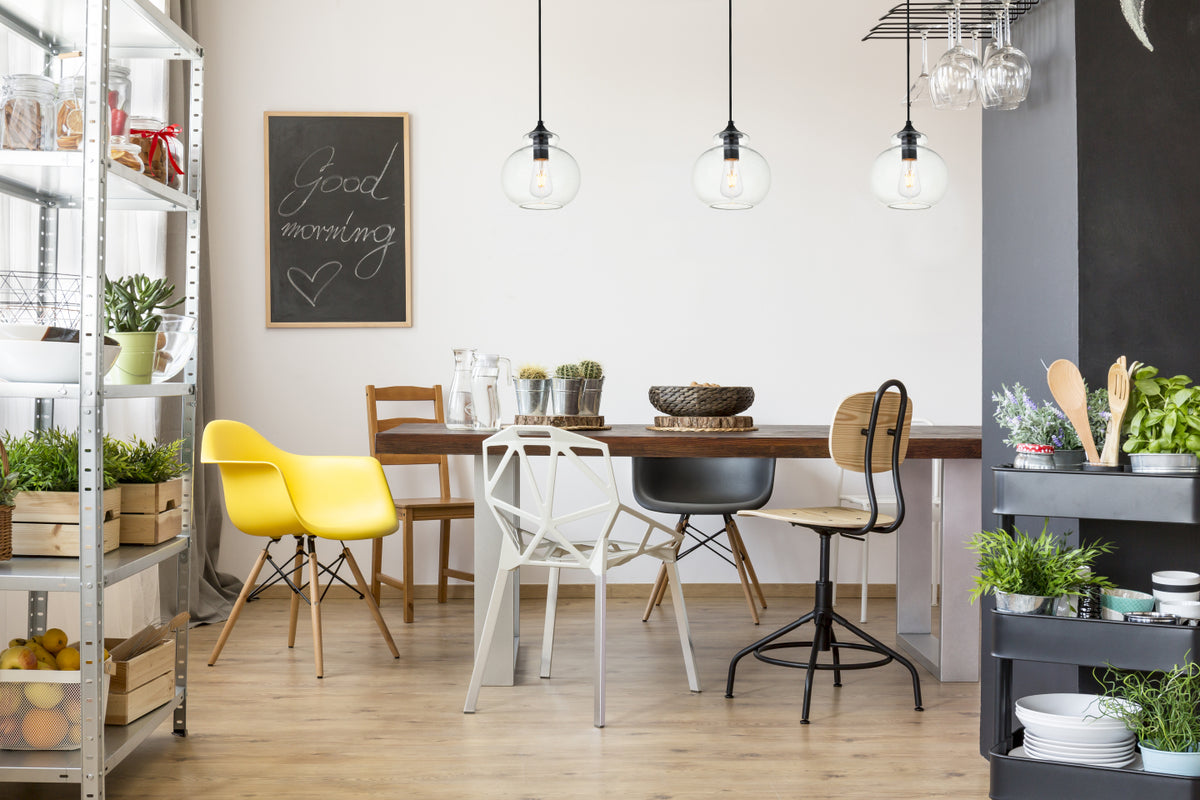 Destry 1 Light Black Pendant With Clear Glass