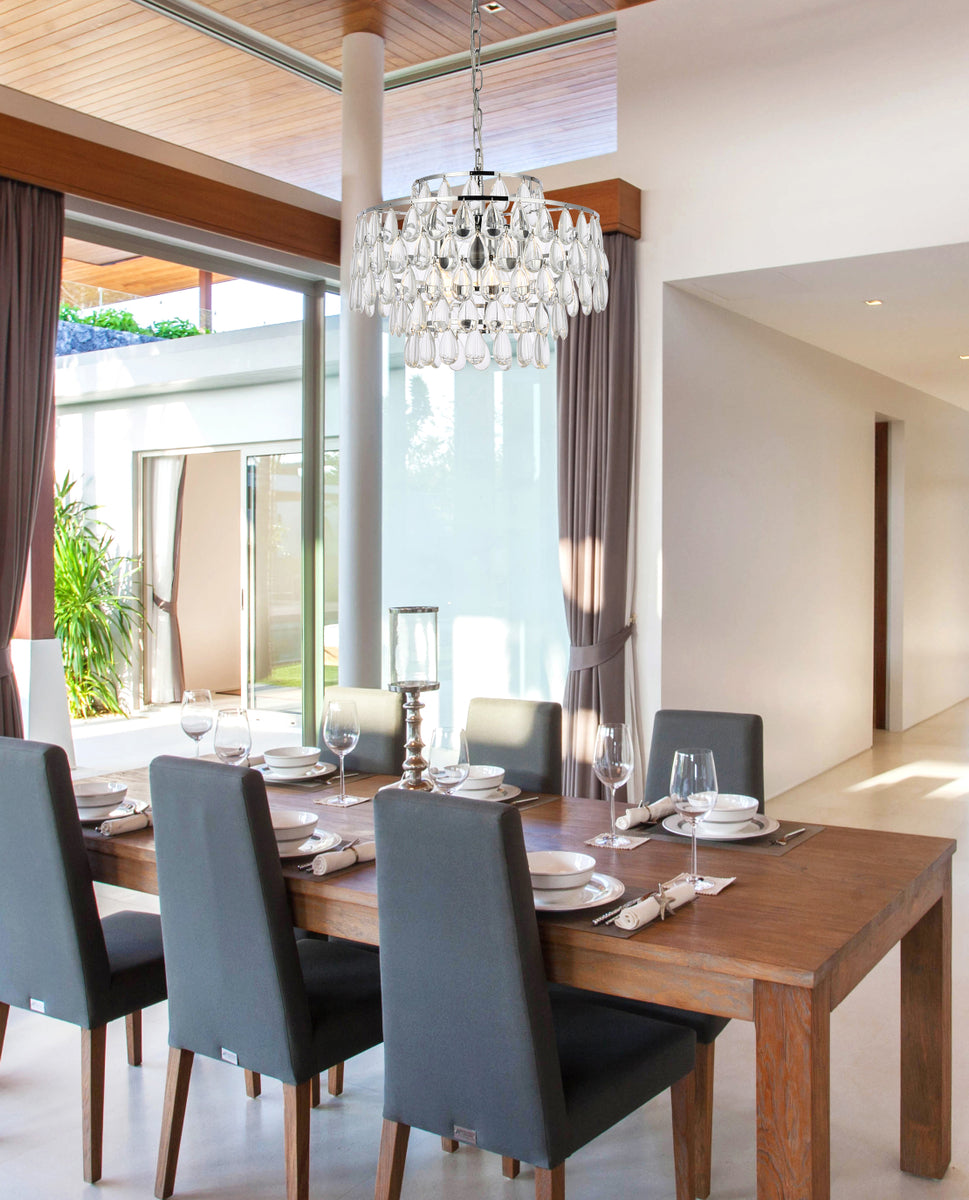 Mila 18 inch pendant in chrome