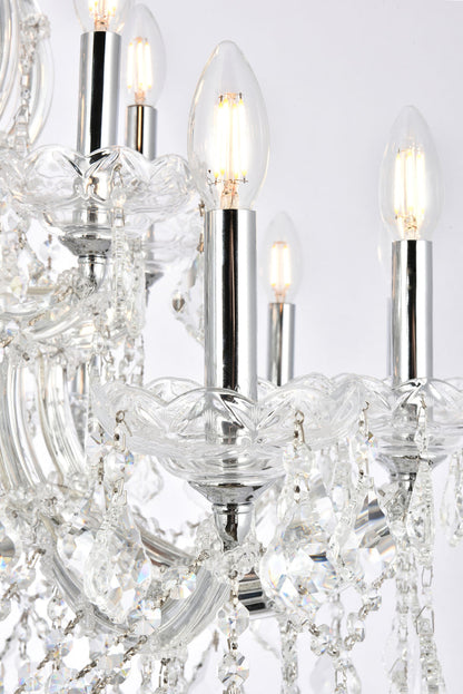 Maria Theresa 19 light Chrome Chandelier Clear Royal Cut Crystal