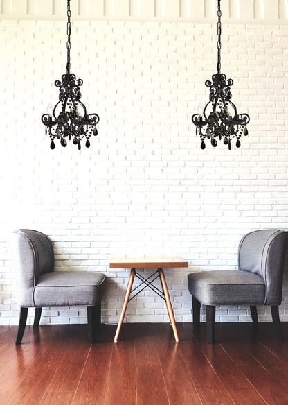 Kato Collection Pendant D12.6 H16.3 Lt:4 polished Black Finish