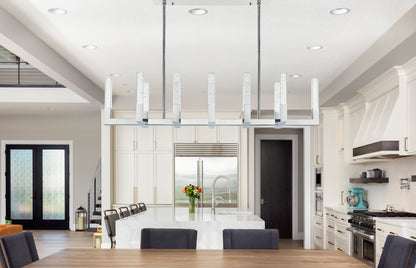 Noemi 54 inch Adjustable LED Pendant in Chrome