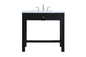 36 Inch ADA Compliant Bathroom Vanity In Black