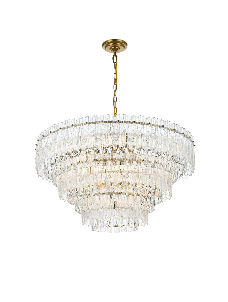 Emilia 31 inch Pendant Light in Satin Gold
