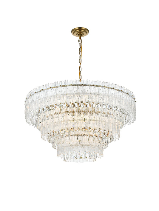 Emilia 31 inch Pendant Light in Satin Gold