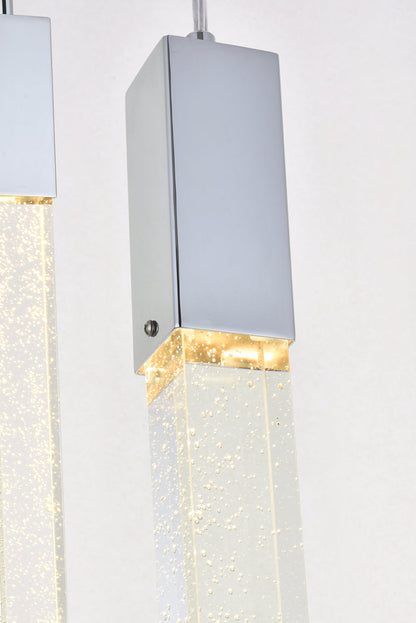 Weston 3 lights pendant in chrome