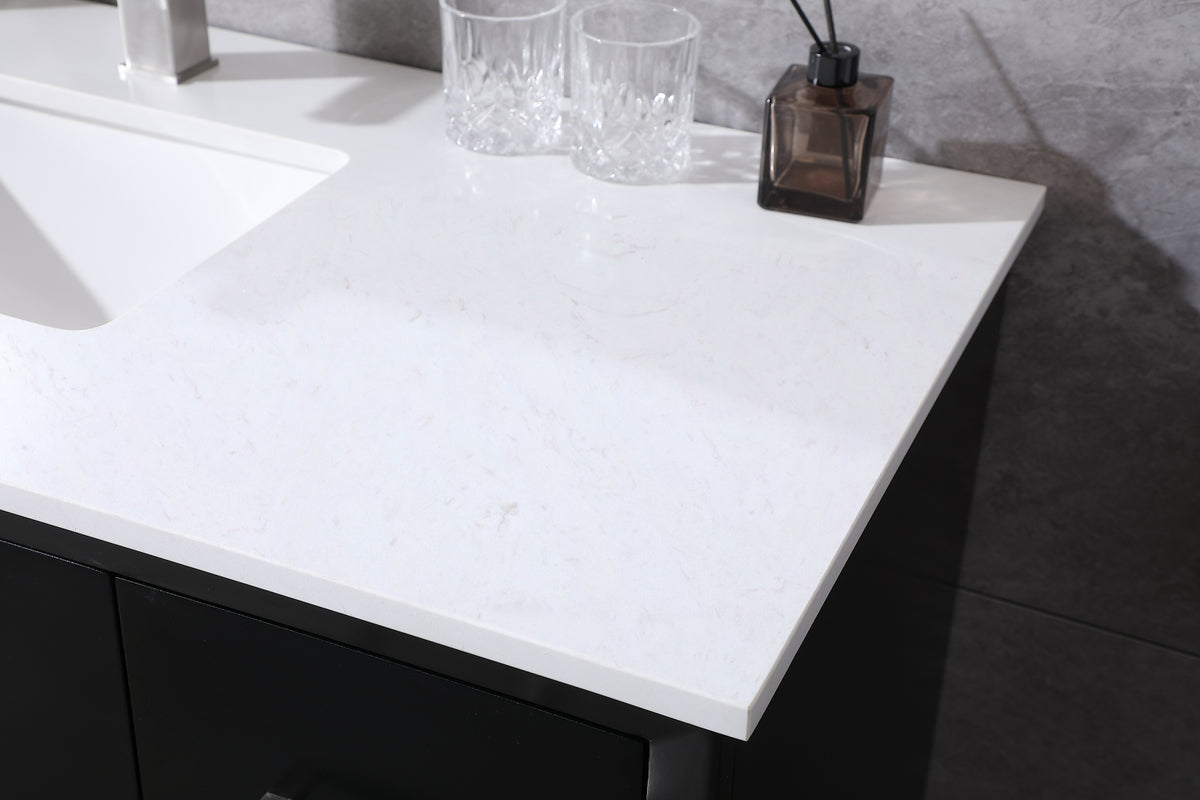 48 Inch SIngle Bathroom Vanity In Black