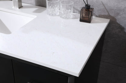 48 Inch SIngle Bathroom Vanity In Black