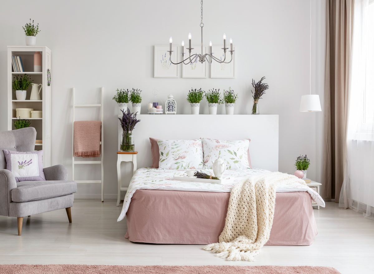 Rohan 30 inch chandelier in polished nickel