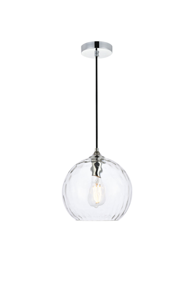 Cashel 10 inch light chrome pendant