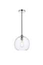 Cashel 10 inch light chrome pendant